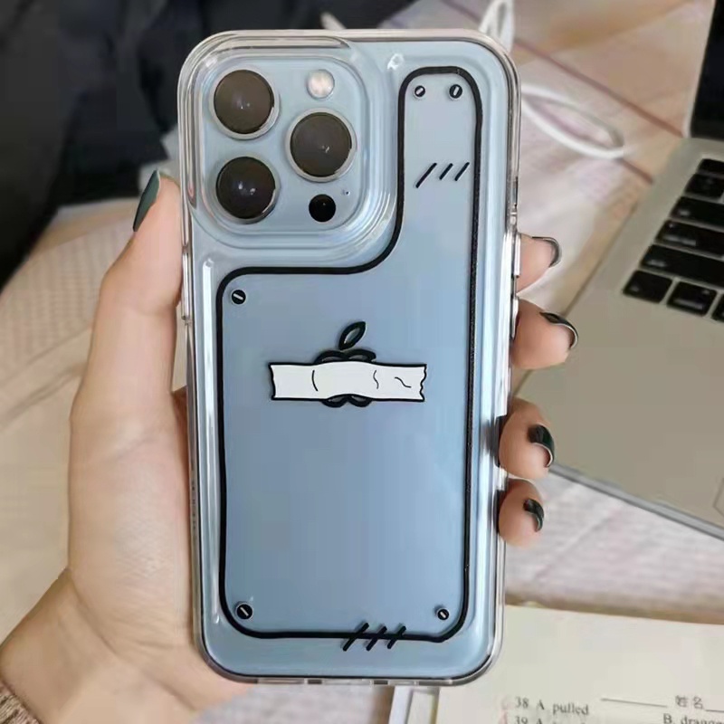 Case Pelindung Bahan Akrilik Tpu Transparan Untuk iPhone 13 Pro 13prm 11 7Plus 8Plus Xr XS 13 12 Pro Max