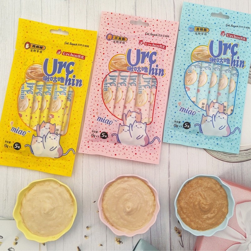 Snack kucing / Creamy treats Kucing Kecil / Cemilan Kucing 15g / mudah dicerna / Makanan hewan peliharaan