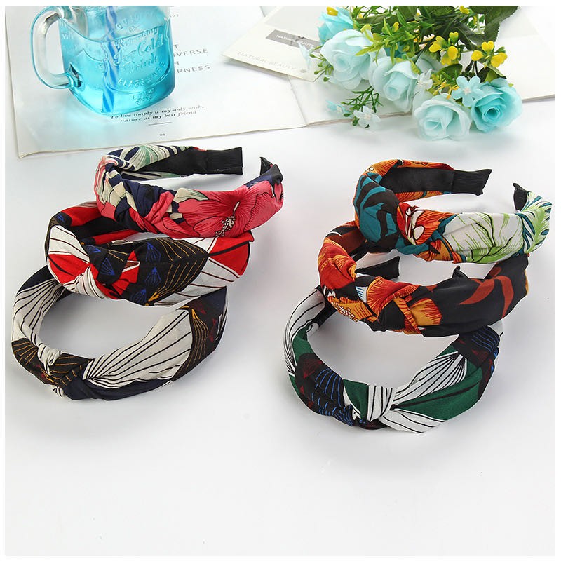 [Bayar Di Tempat] Headband Korea Style Bando Motif Bandana Polos / Bandana Import Fashion Wanita