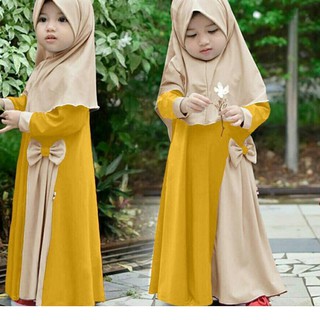 Terbaru HCL Dress Livo Bergo Dress Muslim Anak  