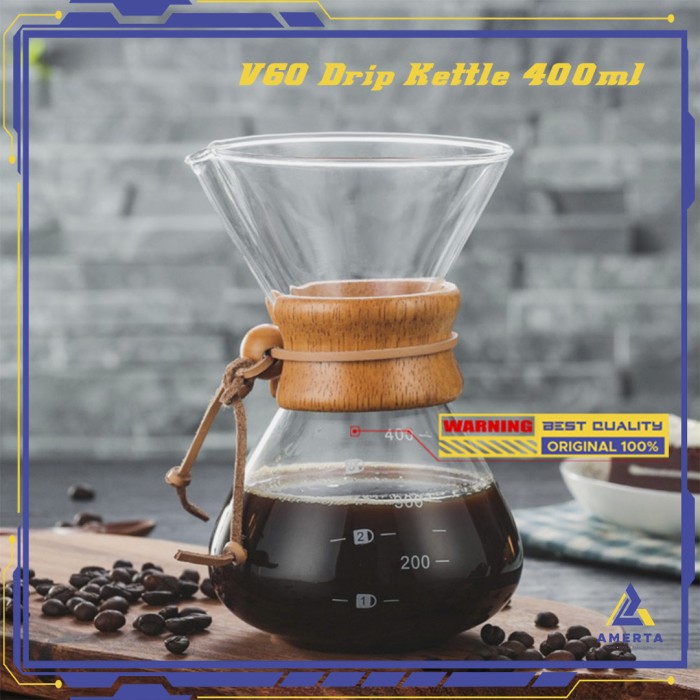 Coffee Maker Pot OHFIN V60 Drip Kettle Teko Kopi Barista 400ml