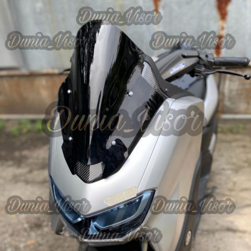 windshield Visor yamaha Nmax Sporty TDR Mini race  . visor all new nmax TDR mini race V3 sirip tebal