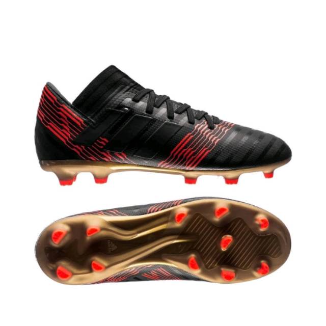 Original BNIB Sepatu Bola Adidas Nemeziz 17.3 FG Black Orange