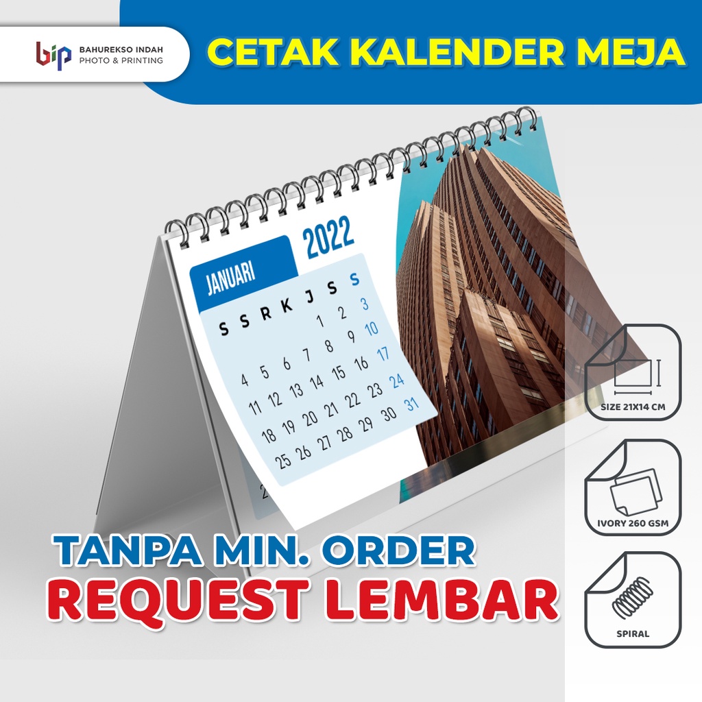 

Kalender Meja / Kalender Duduk Desain Custom