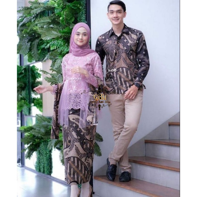 FREE HIJAB BATIK COUPLE KEBAYA BROKAT BATIK COUPLE KONDANGAN KEBAYA COUPLE MODERN KEBAYA