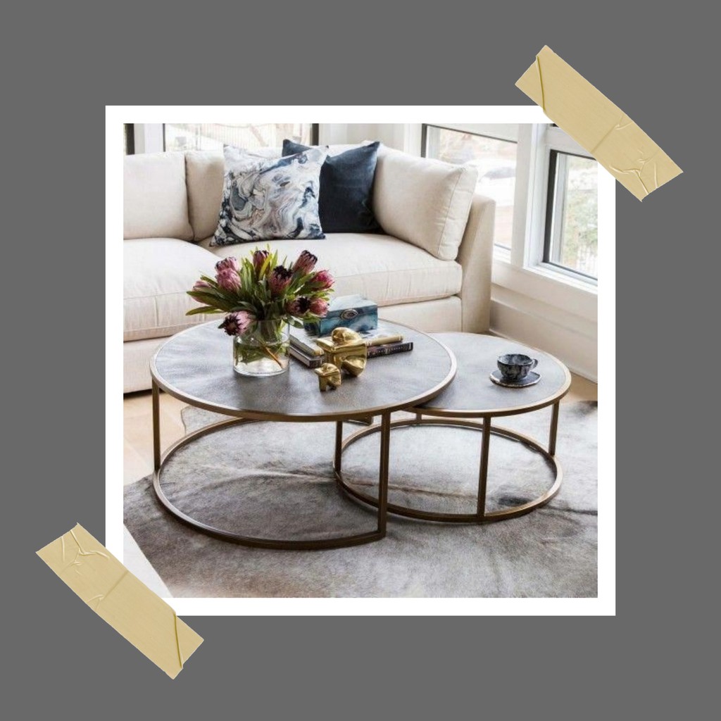 Meja cafe besi marmer meja besi bundar meja besi marmer