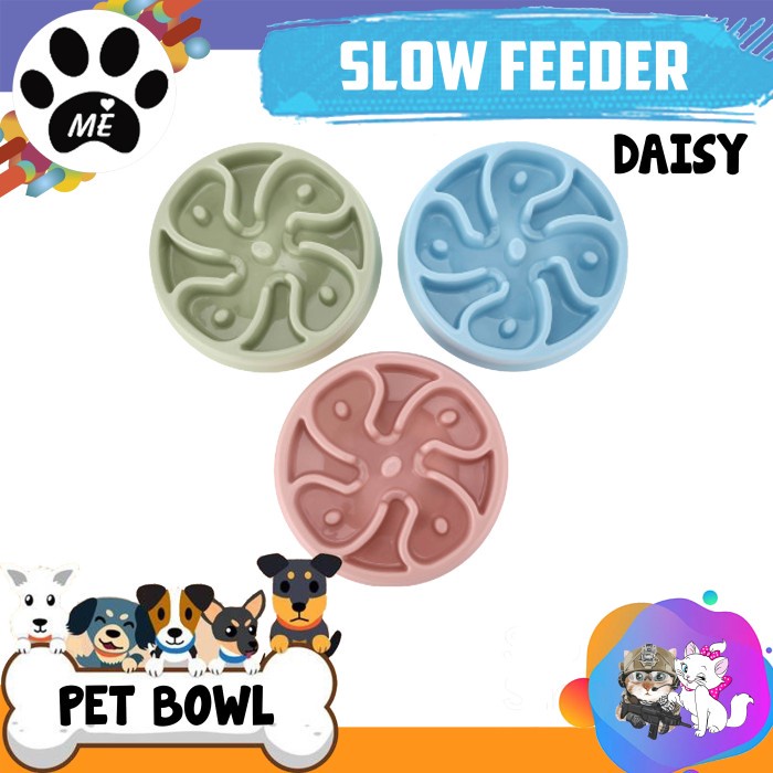 Pet Bowl &quot;SLOW FEEDER DAISY&quot; Tempat Makan Anjing