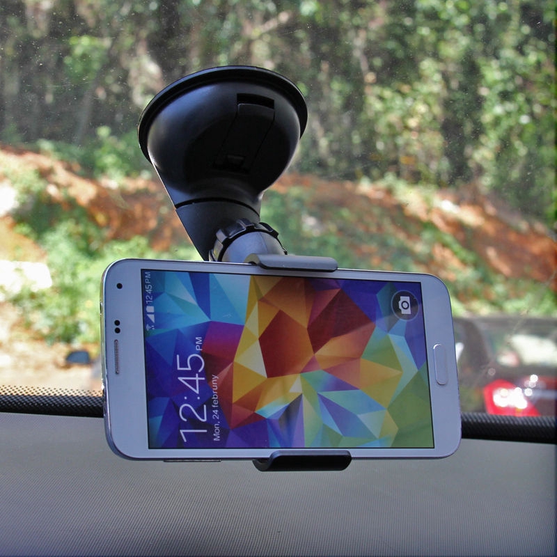 Holder Jepit HP Mobil Car Holder Phone Holder Jepit Mobil 360 Derajat
