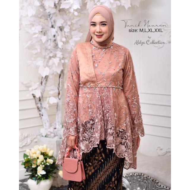 One Set Kebaya Lesti Stelan Wanita Terlaris Kebaya Best Seller Baju Wanita Kekinian Aurora selendang