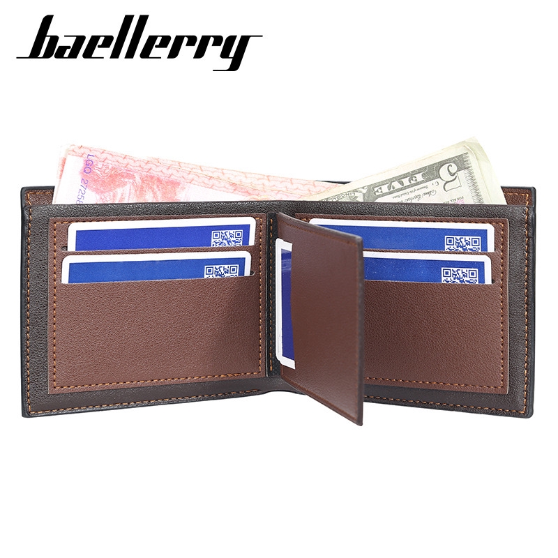 BAELLERRY DR038 Dompet Lipat Kulit Pria WK-SBY