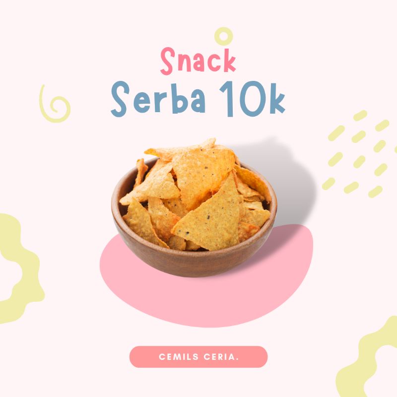 

Snack murah 10rb/ seblak kencur/keripik tempe sagu/roll coklat dll
