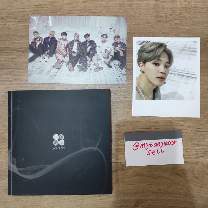 bts wings jimin photocard album taiwan postcard pc jm