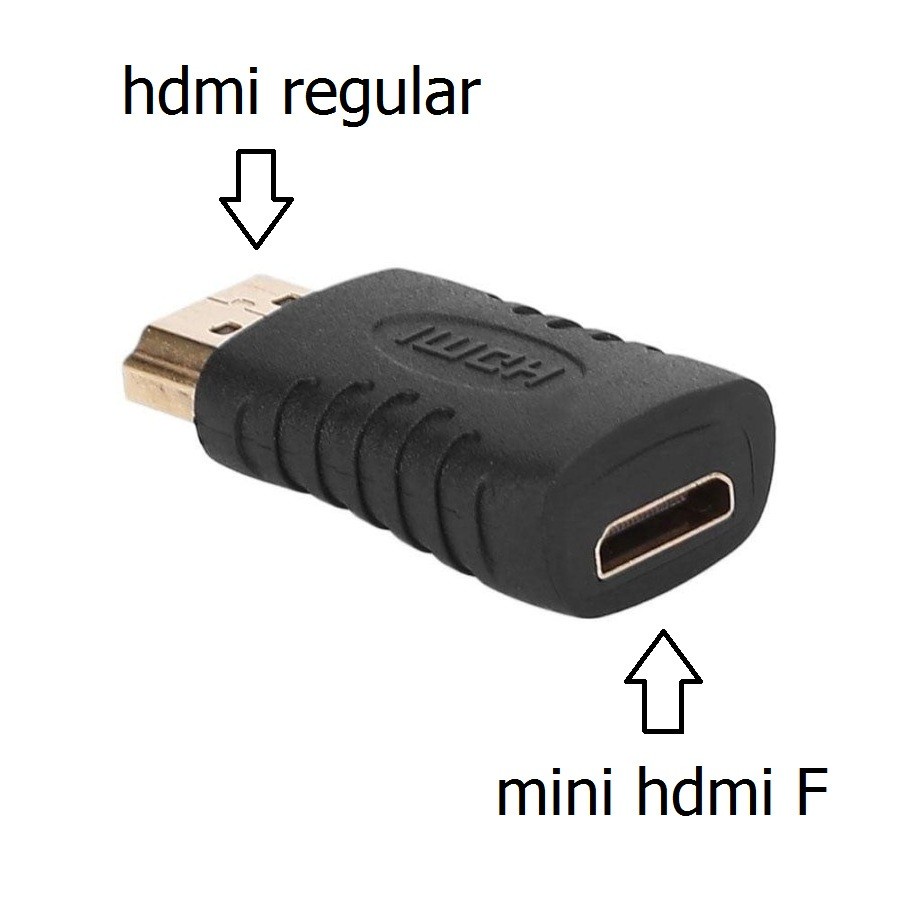 CONVERTER MINI HDMI Type C Female to HDMI Male Reguler Socket Adapter