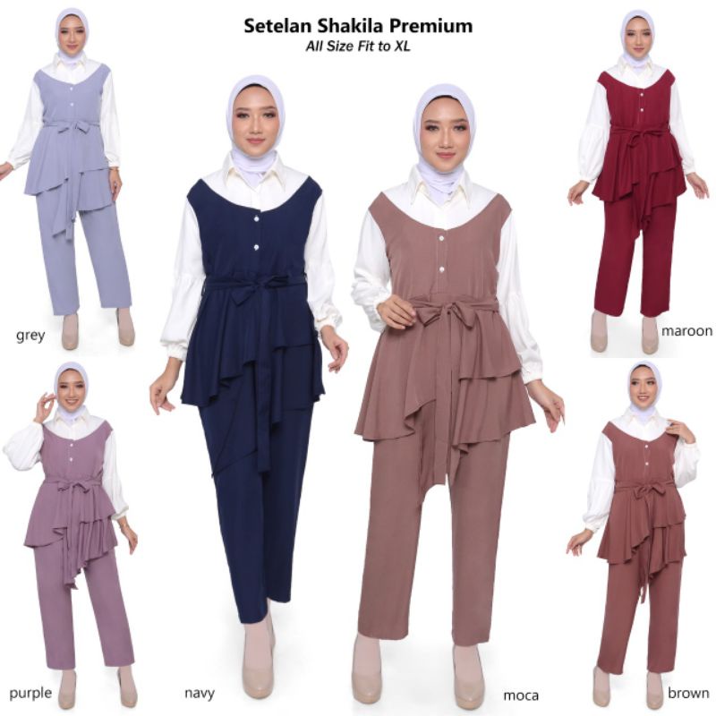 SETELAN WANITA BUSUI FRIENDLY/ ONE SET SHAKILA PREMIUM/ SET WANITA KEKINIAN