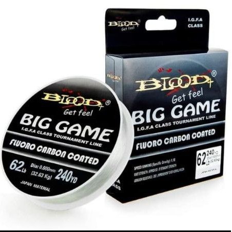 LINE MONO BLOOD BIG GAME FLUOROCARBON COATED