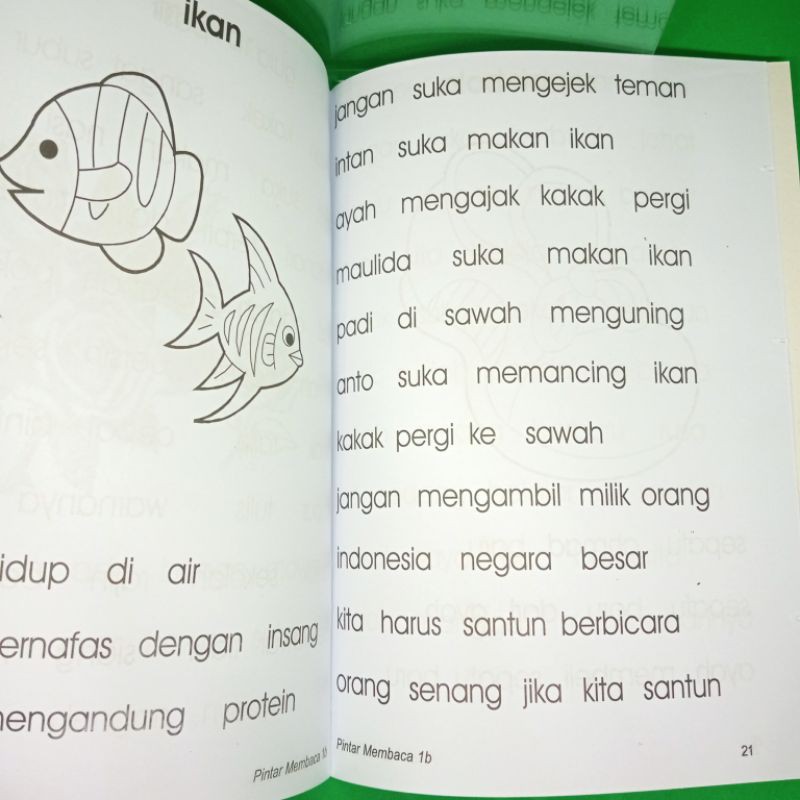 buku pintar membaca 1B 32 halaman (15×25cm)