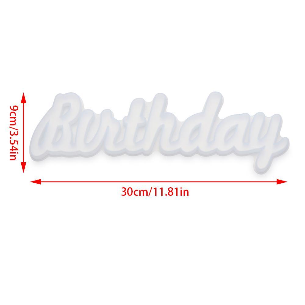 Suyo Cetakan Resin Motif Huruf Hello Birthday Untuk Membuat Perhiasan