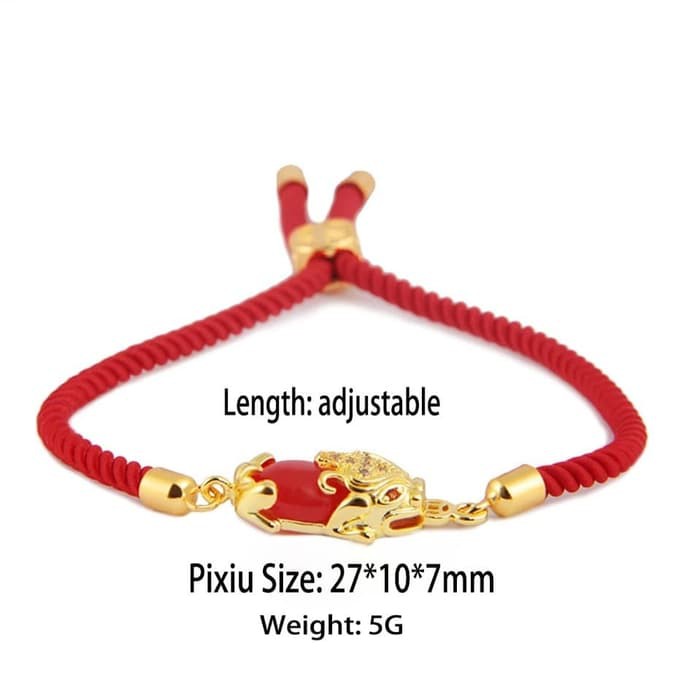 [Bayar di Tempat] GELANG PIXIU RUBY EROPA