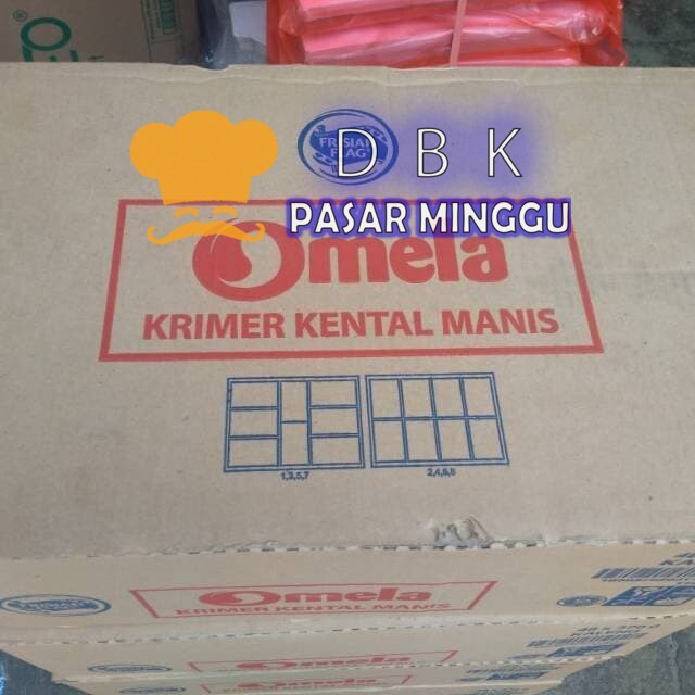 omela 48x370gr per dus (gojek/grab only) susu kental manis murah