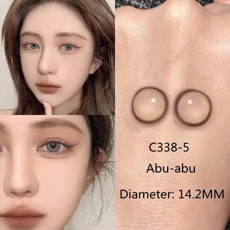 （COD）1 pasang lensa kontak warna diameter 14-14.50MM softlenssoftlens matasoftlens mata korea