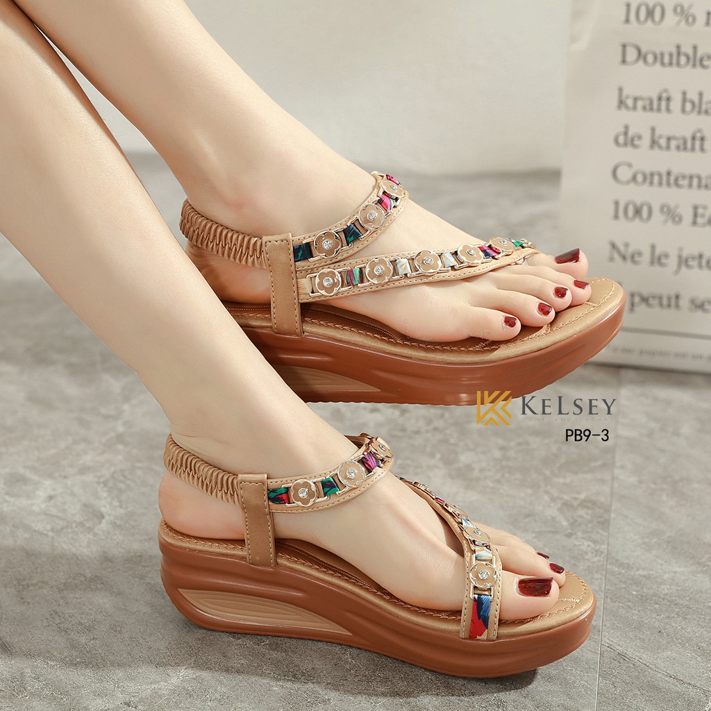 KELSEY PB9-3#21 SANDAL TALI WANITA CEWEK GROSIR SANDAL PESTA IMPORT BATAM