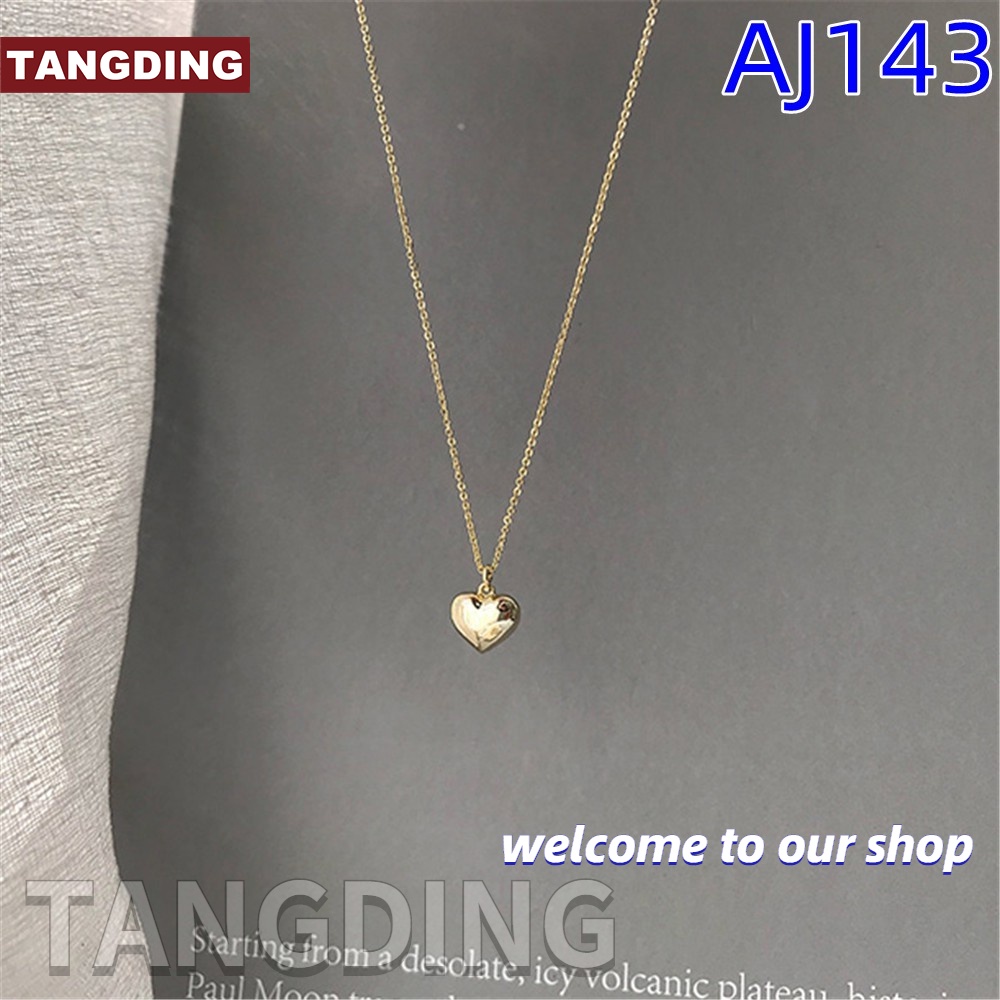 【COD Tangding】Love Pendant Necklace Female INS Trend Hip Hop Punk Hoodie Sweater Chain Korea Fashion Necklace