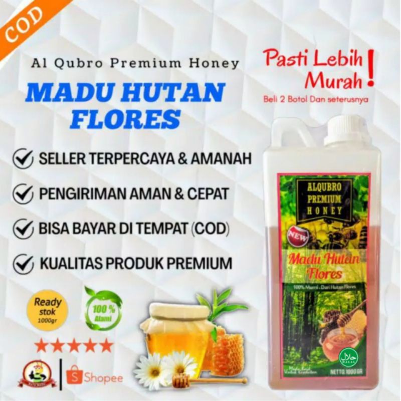 

Madu Asli Al Qubro Premium Madu Varian Hutan Flores 1Kg