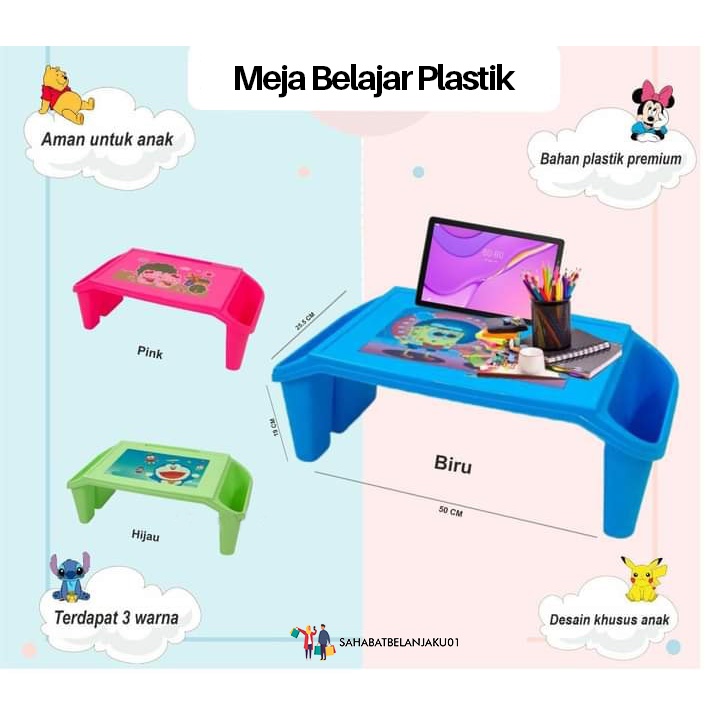 Meja Belajar Cantik Meja Plastik Untuk Anak Bisa Juga Untuk Dewasa