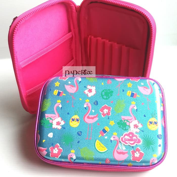 

eq193 Kotak Pensil Smiggle Sequin Merk Sansan Wawa Hologram
