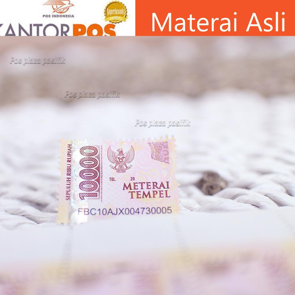 

[KODE PRODUK BZDOV3771] READY STOCK MATERAI 10000 MATERAI ASLI AGEN RESMI