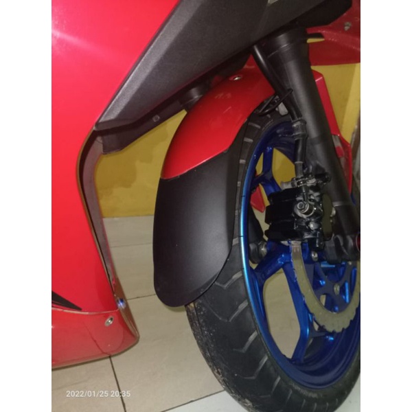 Aksesoris Ninja 250R Fi Sambungan Spakbor depan cstm