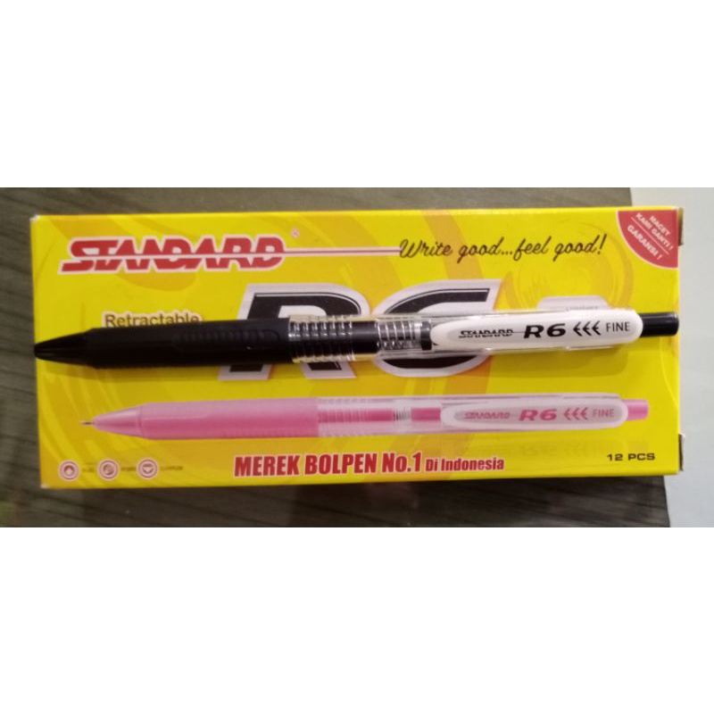 

(Per Kotak) Pulpen Standart R6 0.5mm