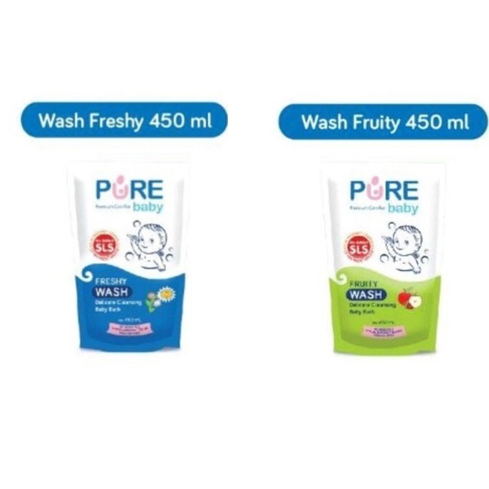 Pure baby Refill Wash Freshy Fruity 450 ml