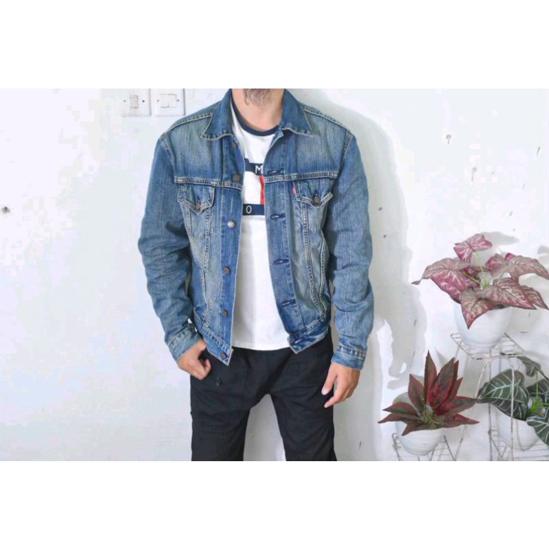 jaket trucker denim levi strauss original second jaket levis