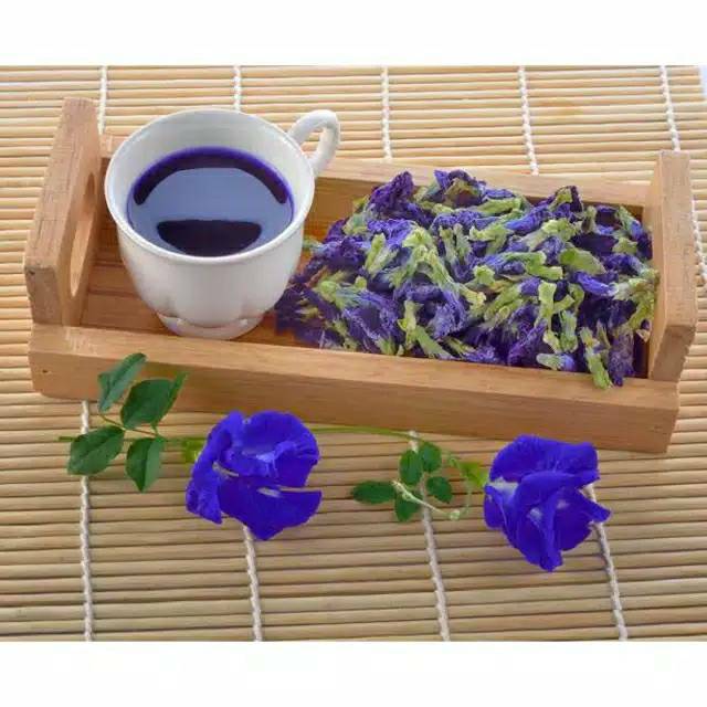 

Kembang Bunga Telang Kering 10gr -Teh Bunga Telang - Butterfly Pea Flower Tea - Teh Herbal Alami