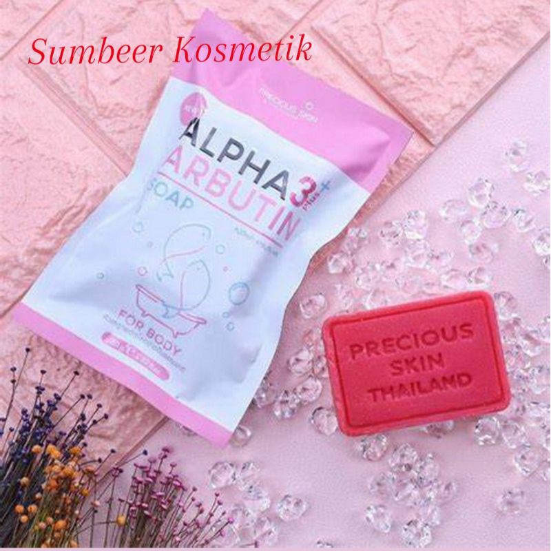 Alpha Arbutin Soap 3 Plush Bpom Sabun Pemutih Original Sabun Batang