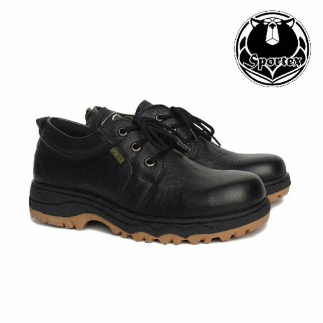 Sepatu Safety KULIT ASLI / Safety Shoes Pria type Pendek by sportex