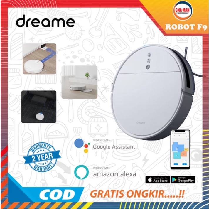Dreame F9 Robot Vacuum Cleaner Washing Mopping 2500Pa Mi