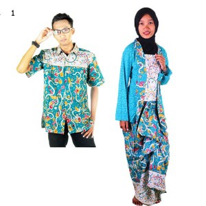 Couple Batik Sarimbit Setelan Kutubaru Rok Lilit Rara