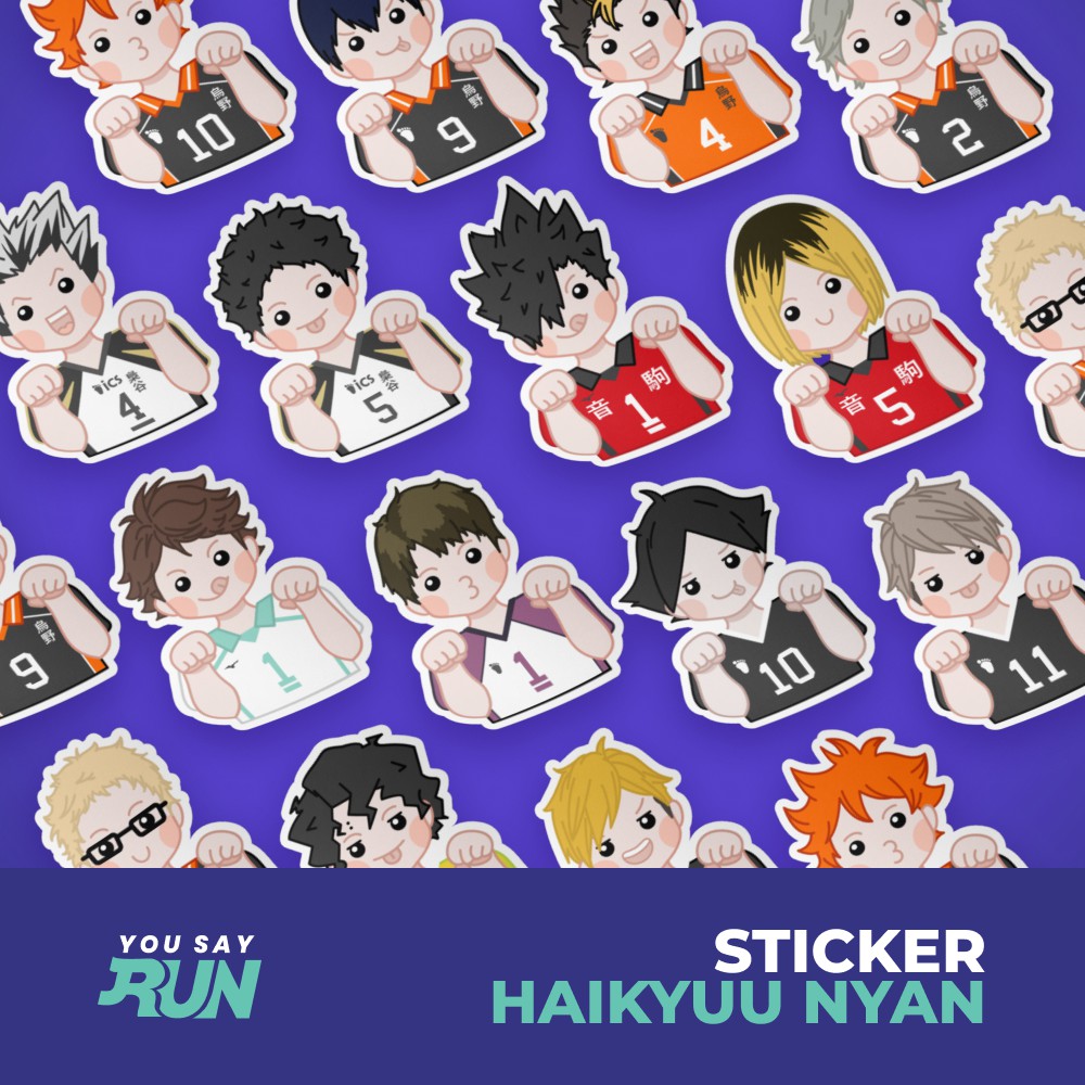 

Haikyuu Sticker Stiker Anime (Nyan Cat)