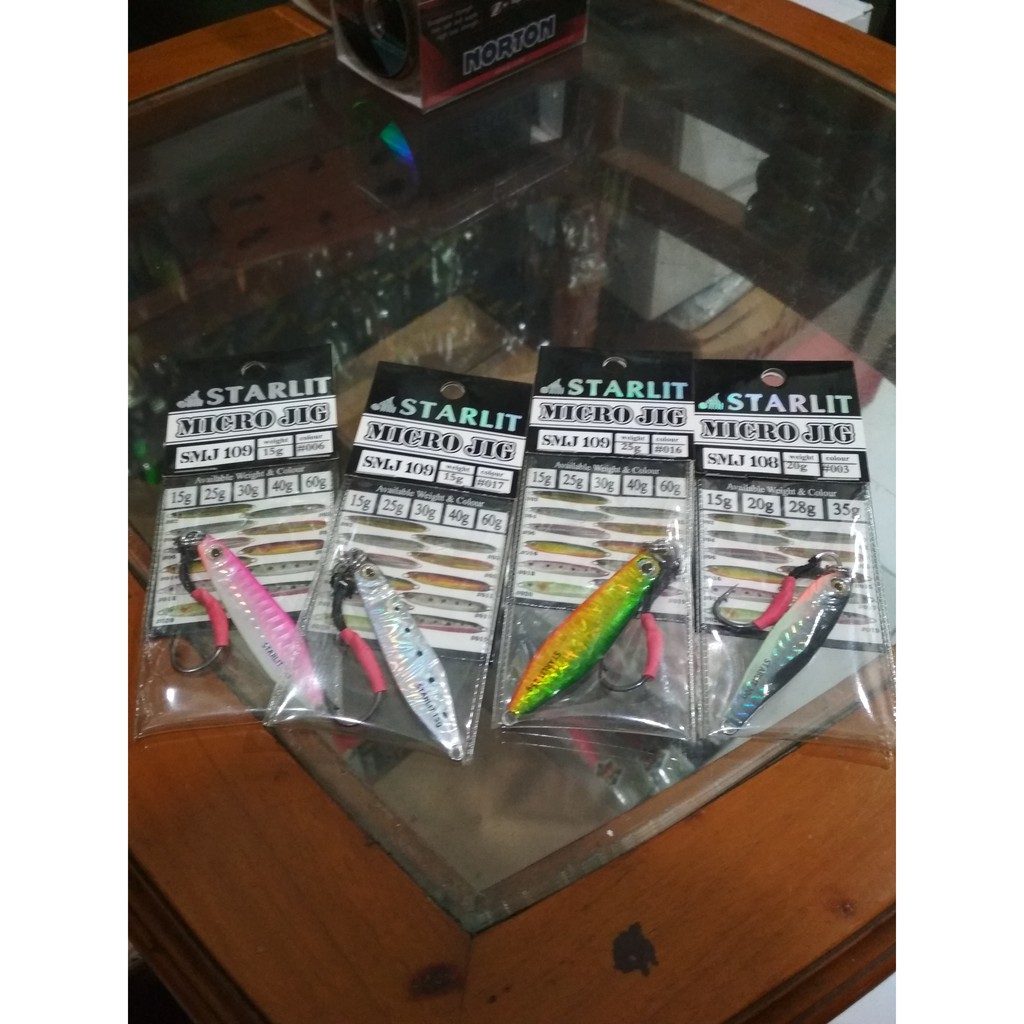 Umpan Metal Jig Starlit Include Assist Kevlar Hook Dan Split Ring Terbaik