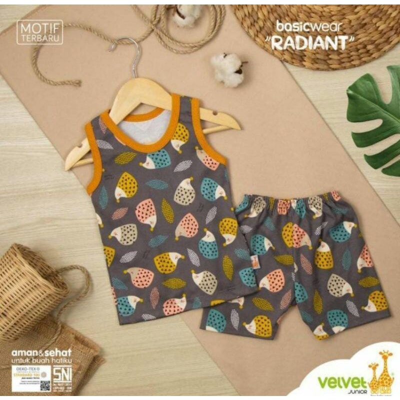 SETELAN VELVET JUNIOR KUTUNG MOTIF RADIANT