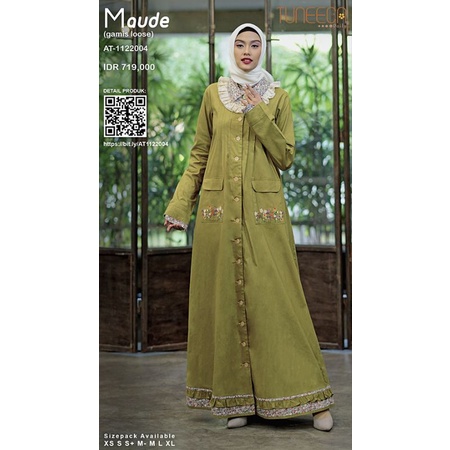 TUNEECA DAILY 1 AT-1122004 STROLLING ARROUND DISKON SALE PROMO GAMIS ABAYA LONG DRESS ALMARI