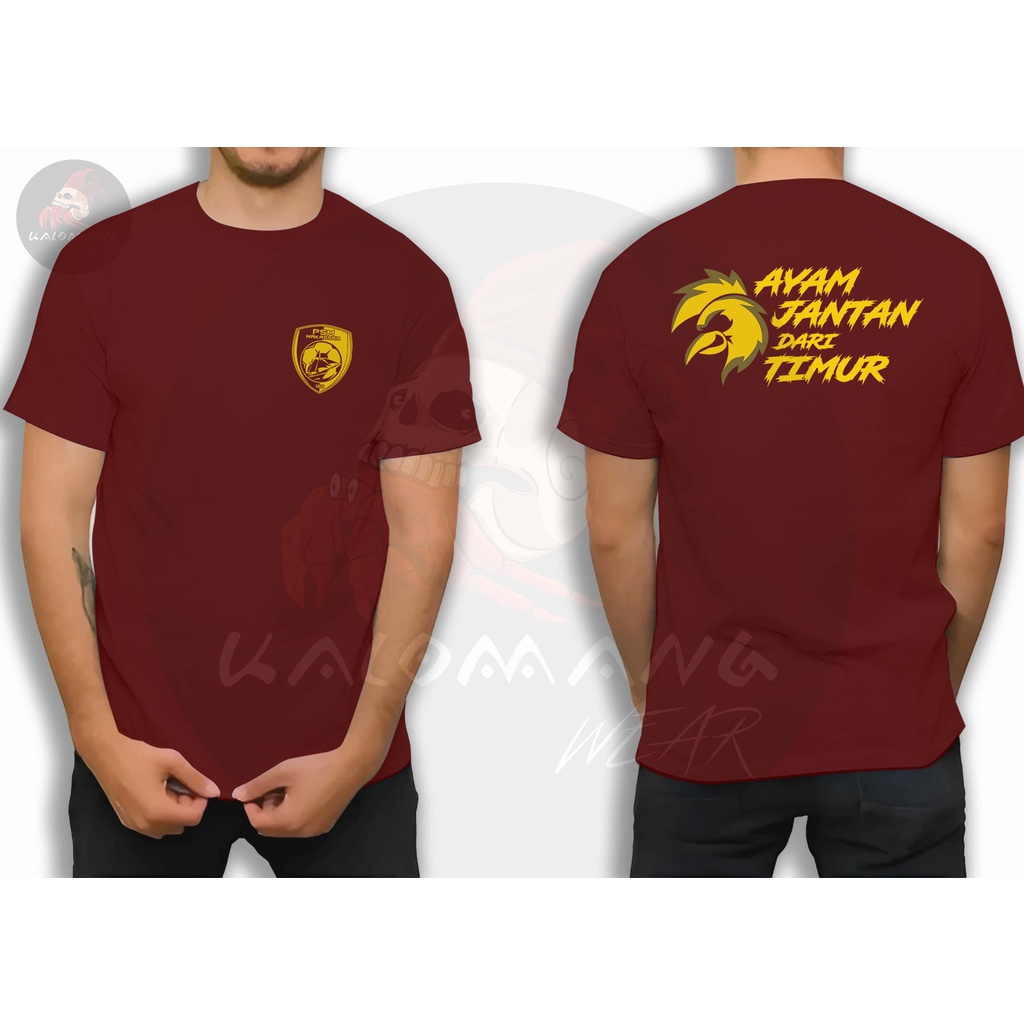 Kalomang wear Kaos pria ayam jantan dari timur supporter psm makassar