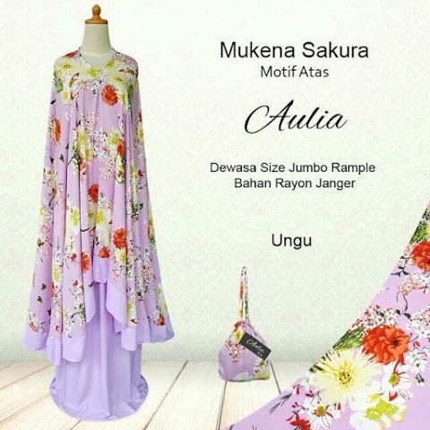 Mukena Bali Jumbo Rempel  Sakura