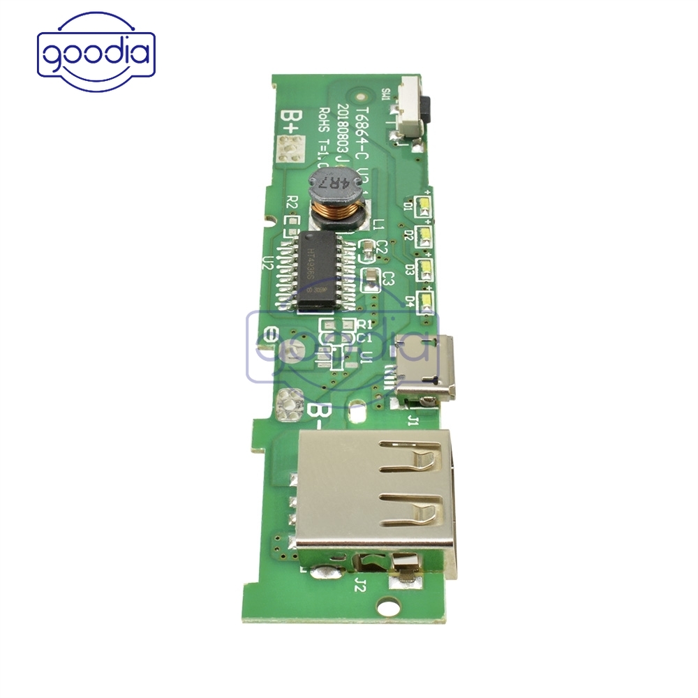 [IN STOCK/COD]Modul PCB Board Power Bank Charger USB 5V 2A 5V Untuk Baterai 18650