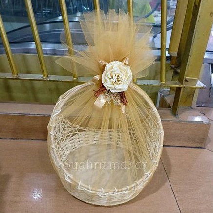 keranjang Cincin Rotan Hantaran /keranjang buah hias
