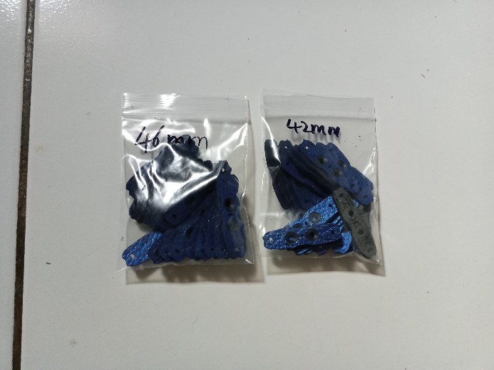 20pcs Blue Microfiber Leather Pouch 42mm 44mm 46mm Pot Bottom Positioning Microfiber Pocket