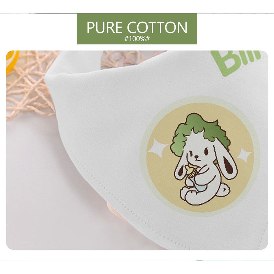 BLINGO BWD01 Perlengkapan Bayi Baby Bib 2PCS Celemek Makan Bayi Bayicelemek Bayi Slaber Segitiga