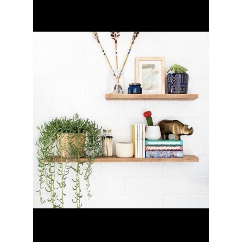 Rak dinding kayu jati belanda